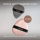 Aeris Beauté Triple Duty Powder Puff | Spons Make Up Multifungsi untuk Bedak Tabur dan Padat