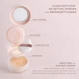 Aeris Beauté Cloud Softlight HD Setting Powder with RedSnow® Flower