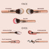 Coral Travel Brush Set - 7pcs