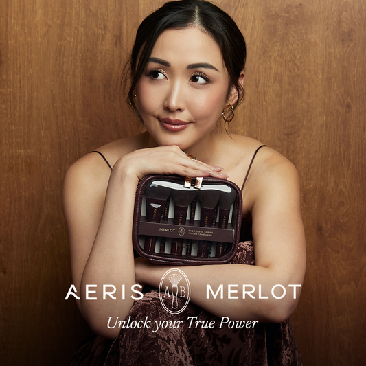 Merlot Travel Brush Set 7 pcs