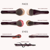 Merlot Travel Brush Set 7 pcs