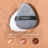 Aeris Beauté Triple Duty Powder Puff | Spons Make Up Multifungsi untuk Bedak Tabur dan Padat