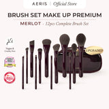 Merlot Complete Brush Set - 12 pcs
