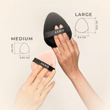 Aeris Beauté Triple Duty Powder Puff | Spons Make Up Multifungsi untuk Bedak Tabur dan Padat