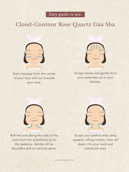 Cloud-Contour Rose Quartz Gua Sha